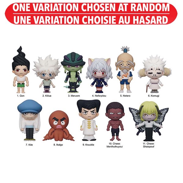 Hunter X Hunter 3D Foam Bag Clip Series 4 - Blind Bag