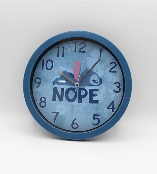 Horloge murale 10 po Stitch Nope