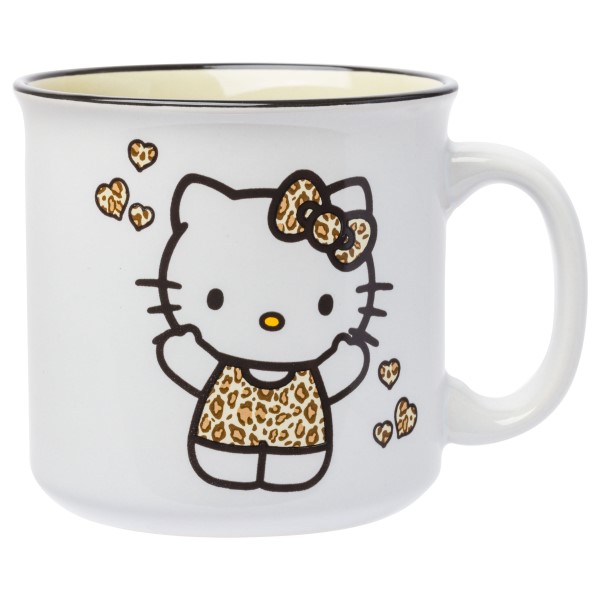 Tasse de camping-car léopard Hello Kitty