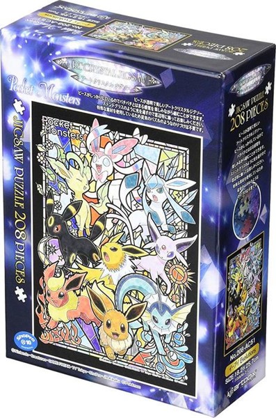 Pokémon PK208-AC01 208 Piece Art Crystal Jigsaw Eevee Evolutions Ensky Puzzle