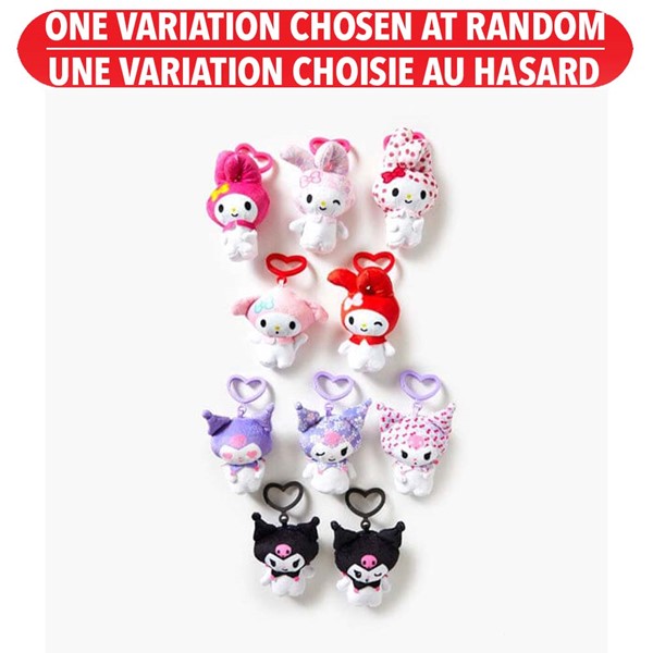 Hello Kitty- My Melody & Kuromi Blind Plush Clips