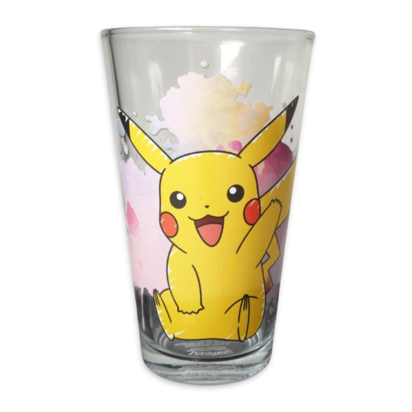 Pikachu Paint Splatter Glass