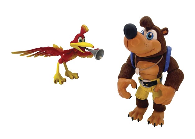 Banjo Kazooie 7-1/2in Af Le Flocked Banjo Variant 2 Pack