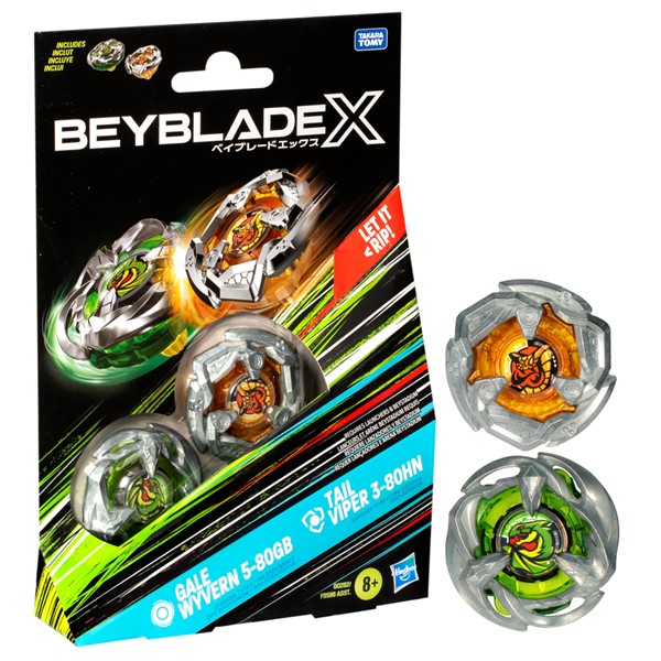 Beyblade X: Gale Wyvern & Tail Viper Dual Pack