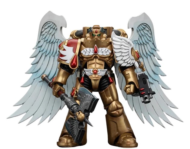 Warhammer Blood Angels Sanguinary Guard with Encarmine Axe