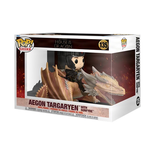 POP! Rides Deluxe House of the Dragon Aegon Targaryen with Sunfyre