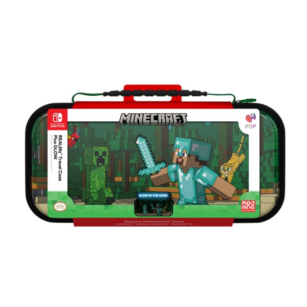 Realmz Travel Case Plus Glow: Minecraft Forest Battle
