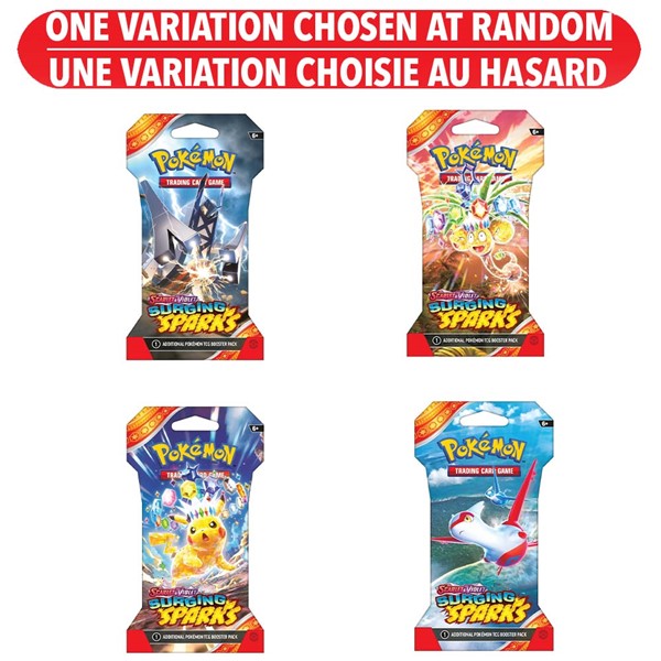 Pokémon Trading Card Game: Scarlet and Violet Surging Sparks Sleeved Booster Pack