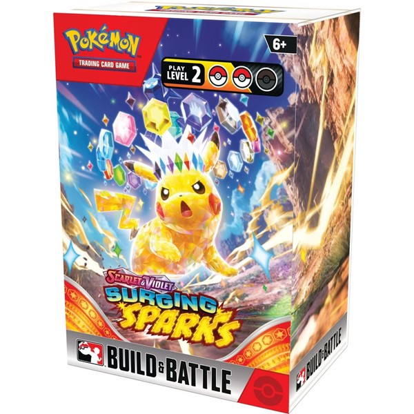 Pokémon Trading Card Game: Scarlet and Violet Surging Sparks Build and Battle Box (Français)