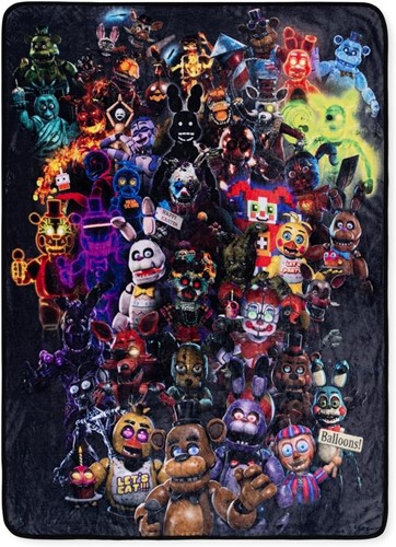 Five Nights At Freddys Throw Blanket