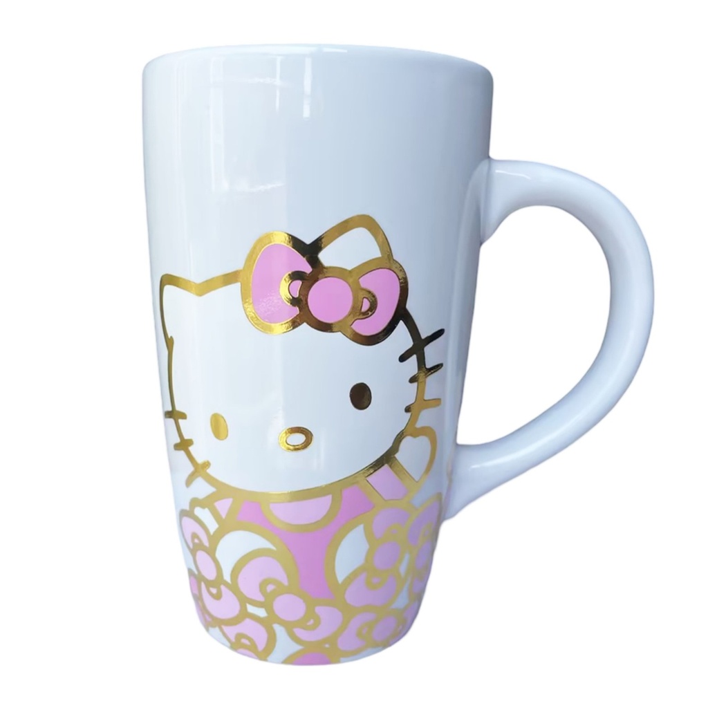 Hello Kitty Pink & Gold Travel Mug