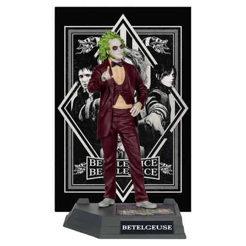 Movie Maniacs Beetlejuice 2024 6-Inch Static Figure Posed Exclusive