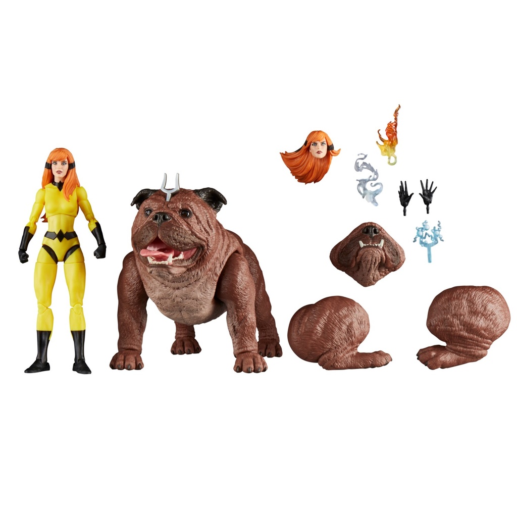 Marvel Legends Series Cristal et Lockjaw de Marvel