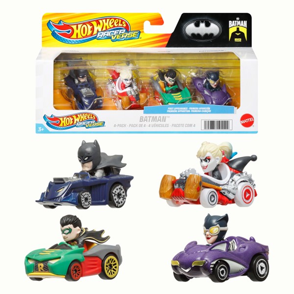 Hot Wheels Racer Verse: Batman 4 pack