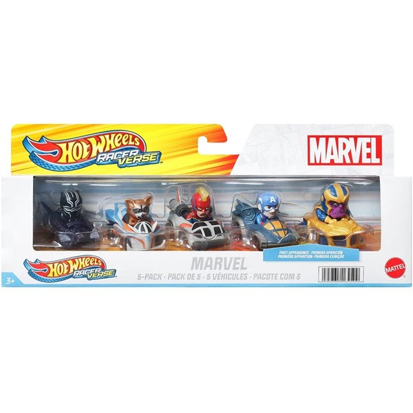 Hot Wheels RacerVerse Marvel Vehicle 5-Pack