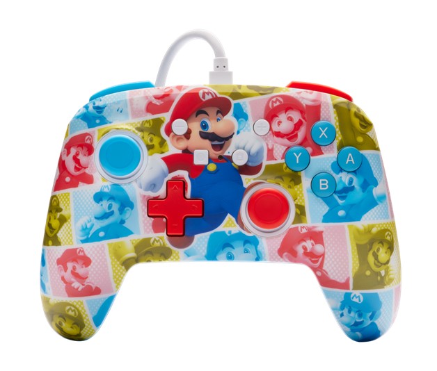 PowerA Enhanced Wired Controller for Nintendo Switch - Mario Hero Reel