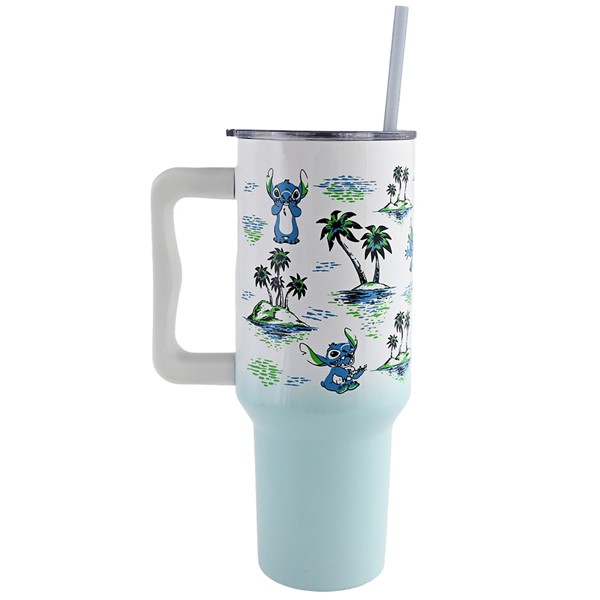 Stitch Palm Trees Stainless Steel Tumbler