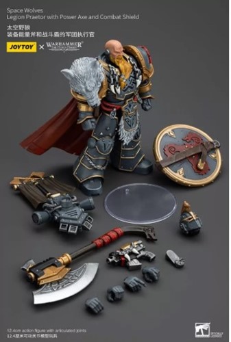 Warhammer Horus Heresy Space Wolves Legion Praetor w/Power Axe & Combat Shield 1/18