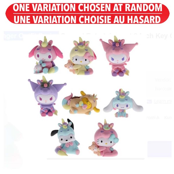 Sanrio Friends Backpack Hanger Outfit Series 3 Inch Keychain