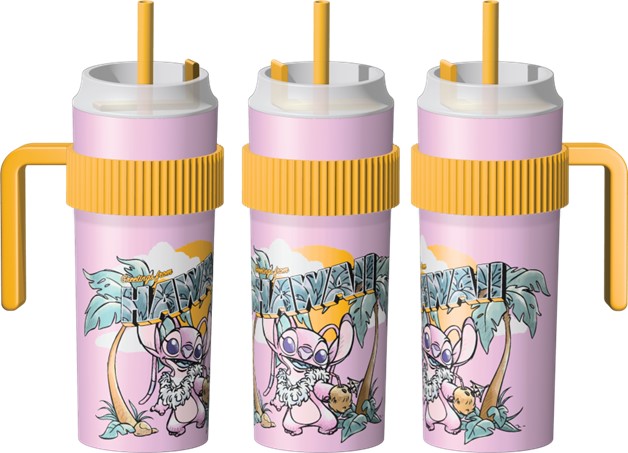 Stitch & Angel Pink Tumbler