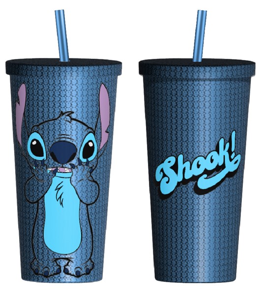 Stitch ""Shook"" Rhinestone Tumbler