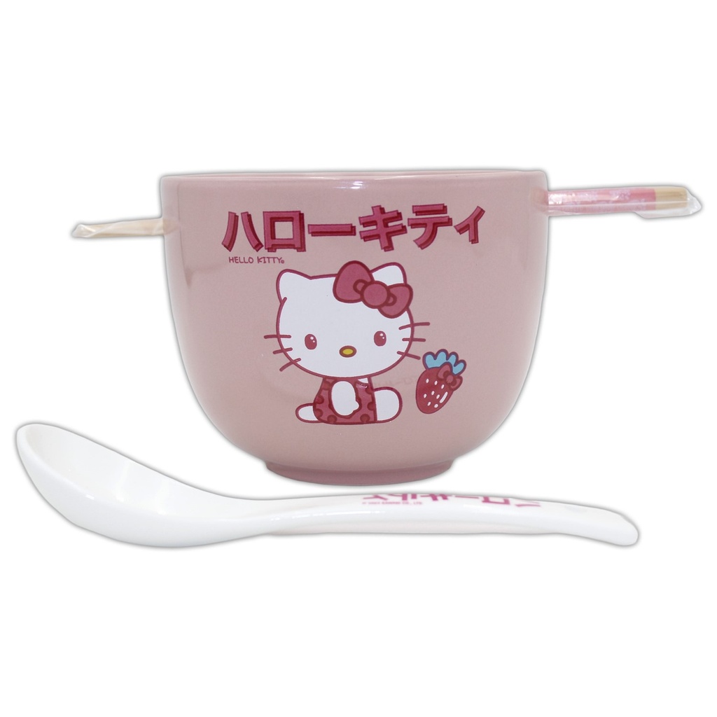 Hello Kitty Strawberry Milk Ramen Bowl