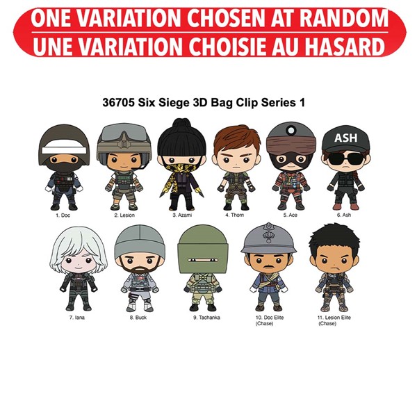 Rainbow Six Figural Bag Clip