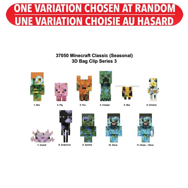 Minecraft Figural Bag Clip