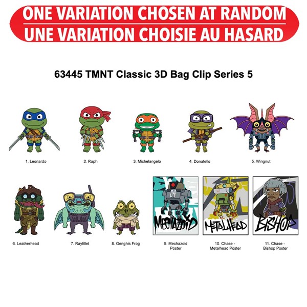 The Teenage Mutant Ninja Turtles Figural Bag Clip