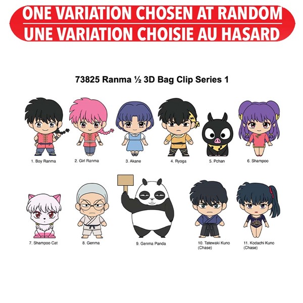 Ranma Figural Bag Clip