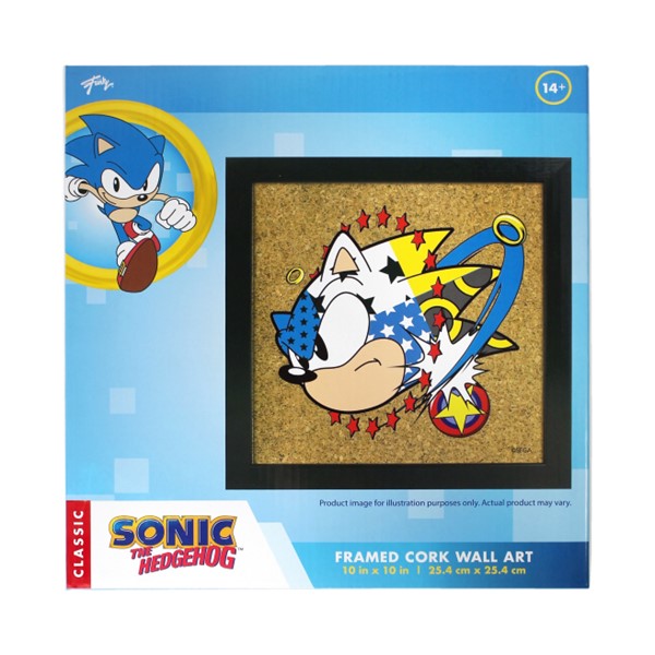 Art mural en liège Sonic The Hedgehog