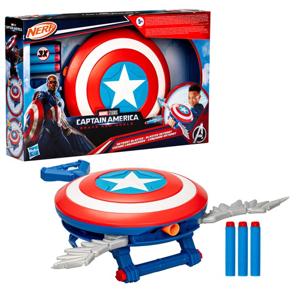 Marvel Studios Captain America Brave New World NERF Skyshot Blaster