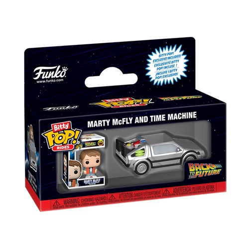 Bitty POP! Rides Back to the Future Marty McFly & Time Machine