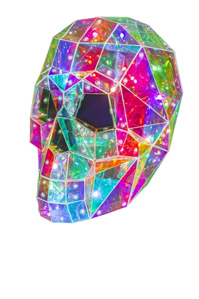 Biogenik LED Skull Headset Stand