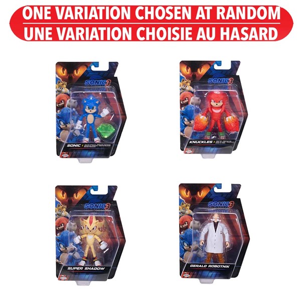 Sonic 3 Movie 5"" Figures Wave 3 - Assortie