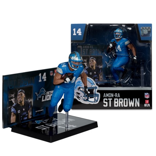 Amon-Ra St. Brown (Detroit Lions) NFL 7-Inch Posed Figure McFarlane's SportsPicks
