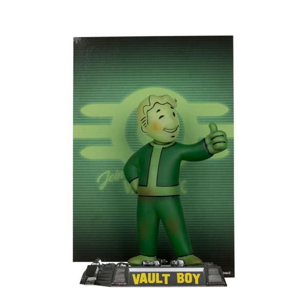 Fallout Vault Boy Glow In The Dark Edition Gold Label 5-Inch Posed Figure