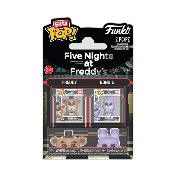 Bitty POP! Five Nights at Freddy's Freddy Fazbear & Bonnie the Rabbit 2-Pack