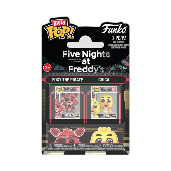 Bitty POP! Five Nights at Freddy's Foxy the Pirate & Chica the Chicken 2-Pack