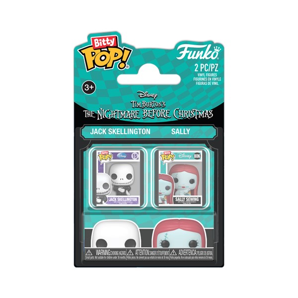 Bitty POP! Disney The Nightmare Before Christmas Jack Skellington & Sally Sewing 2-Pack