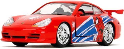 Jada Hollywood Rides Spider-Man Porsche 911 GT3 RS 1:32 – Die-Cast Vehicle Paint, Opening Doors