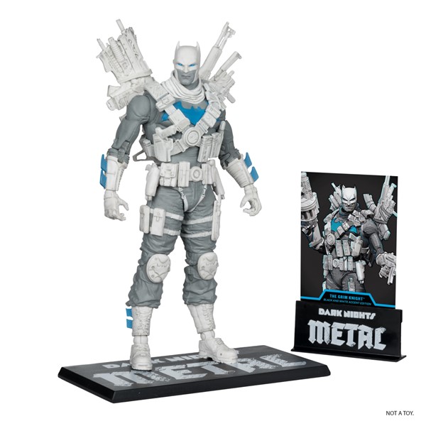 DC Multiverse The Grim Knight (Dark Nights Metal) Black & White Accent Edition Gold Label