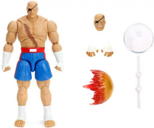 Street Fighter II - Sagat Deluxe 1:12 Scale Action Figure