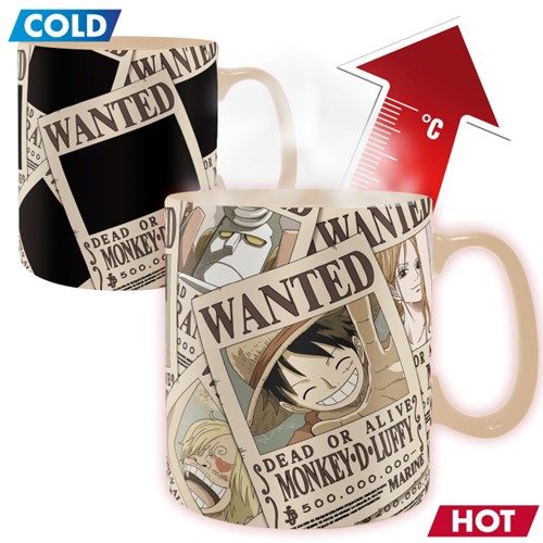 Tasse thermosensible One Piece : Wanted Poster