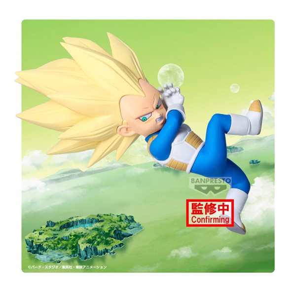 Dragon Ball Daima Super Saiyan 3 Vegeta Mini With Panel Statue