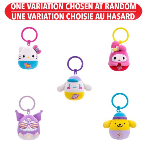 Squishmallows Sanrio 3.5-inch Clip On Plush - Tokyo Kawii Assorted