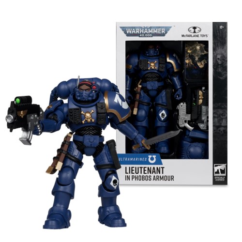 Warhammer 40,000 Lieutenant in Phobos Armour (Ultramarines) 7-Inch Figure