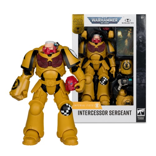 Warhammer 40,000 Intercessor Sergeant (Imperial Fist) Gold Label 7-Inch Figure