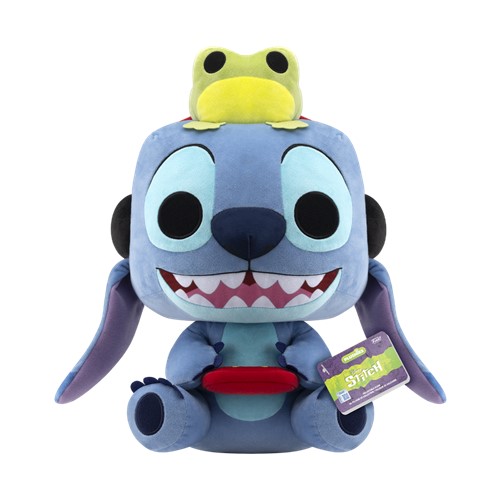 16"" Gamer Stitch with Frog Mega Plush