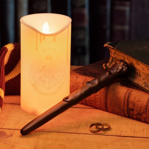 Bougie Harry Potter avec télécommande baguette magique
